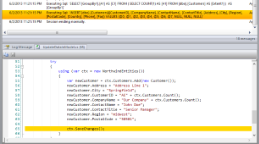 Source Code for related Entity Framework Action